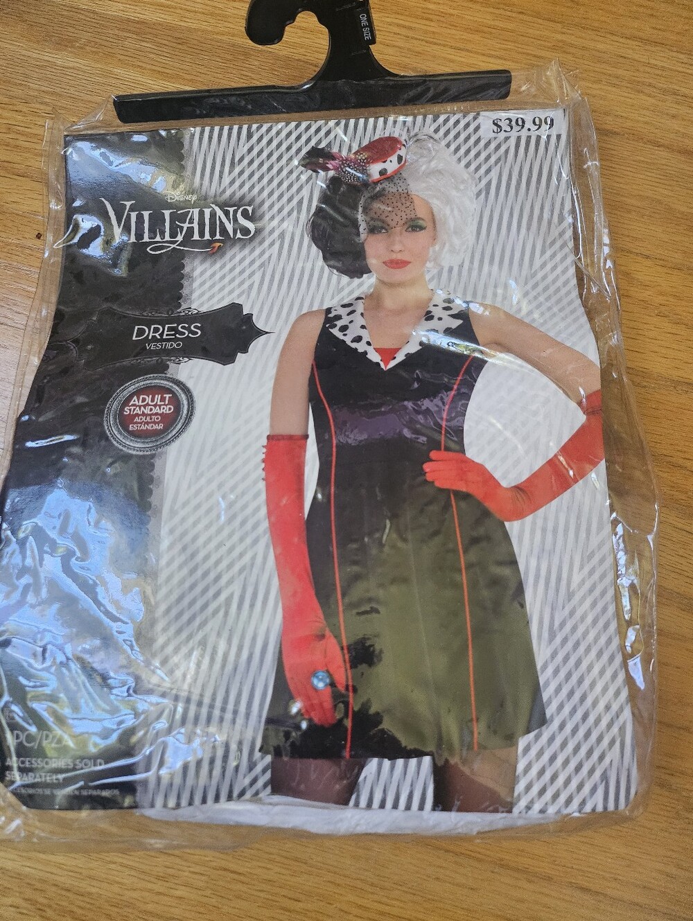 Halloween Disney Villains Black Dress with Dalmatian Color